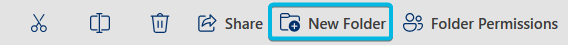 Button New Folder in Navigation Bar