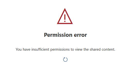 Message for Missing Permissions