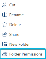 Option Folder Permissions
