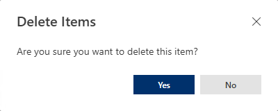 Dialog Box on Deleting Linked Copy