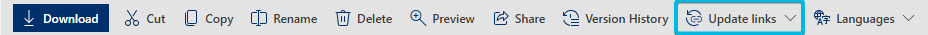 Button Update links