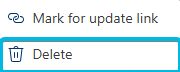 Option Delete for Root Element