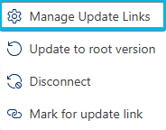 Option Manage Update Links