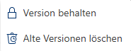 Drop-Down-Menü für den Button Erweitert für nicht gesperrte Version