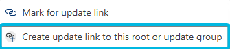 Option to Create Update Link