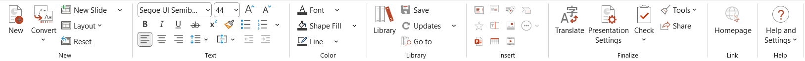 Classic Ribbon in PowerPoint