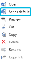 Option Set as default