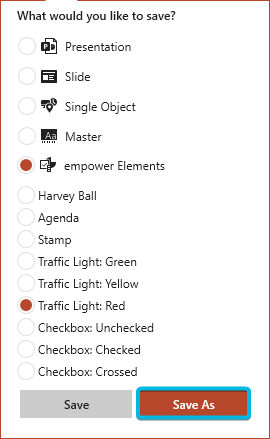 Save empower® Elements