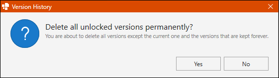 Dialog Box for Bulk Deletion
