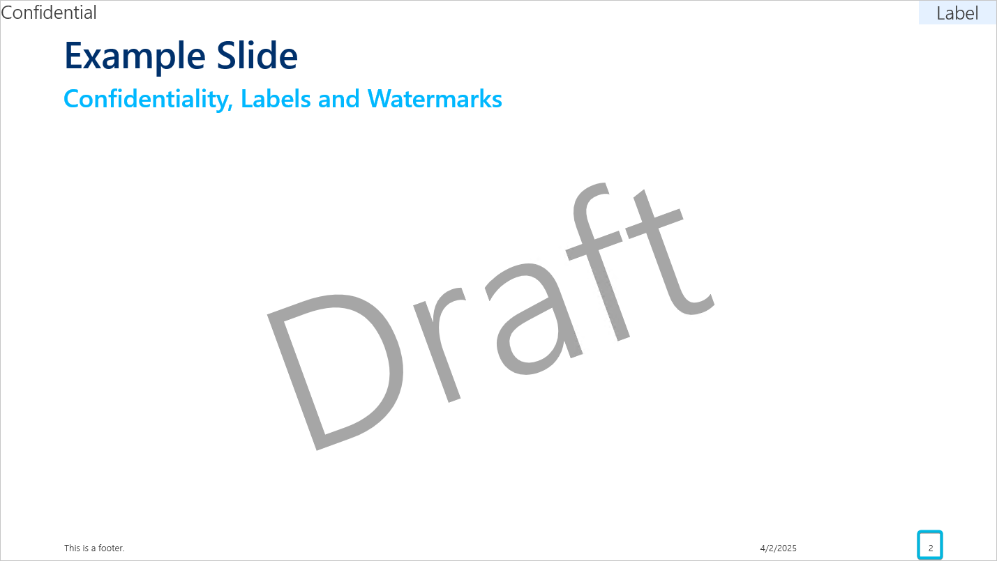 Slide Number (Example)