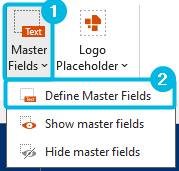 Option Define Master Fields