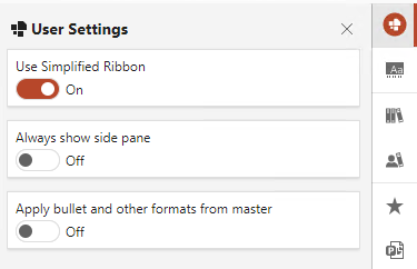 User Settings
