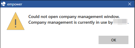 Dialog Box for Simultaneous Work