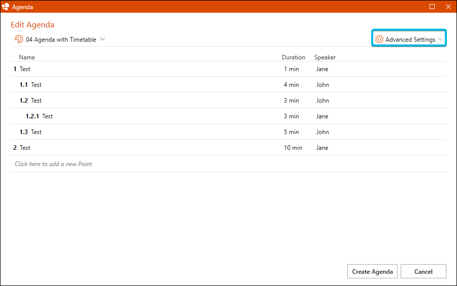 Button Advanced Settings