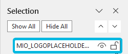 Shape in Selection Pane