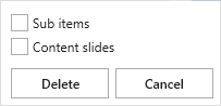 Deletion Options
