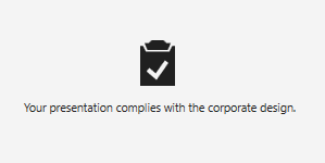 Corporate Design Check Completed