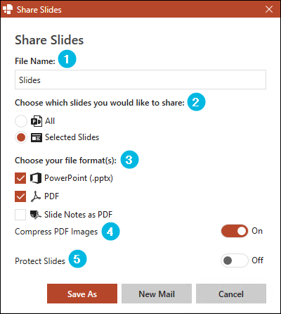 Options for Sharing Slides