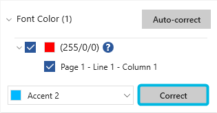 Button Correct