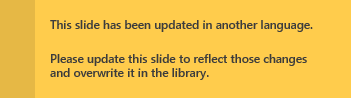 Post-it in Outdated Translation
