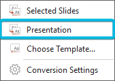 Option Presentation