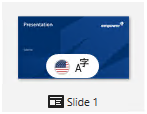 Thumbnail with Black Translation Symbol