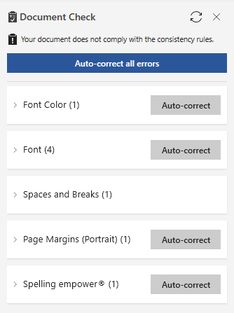 List of Errors