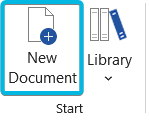 Button New Document