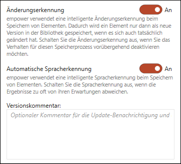 Erweiterte Einstellungen
