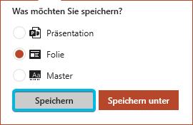Button Speichern