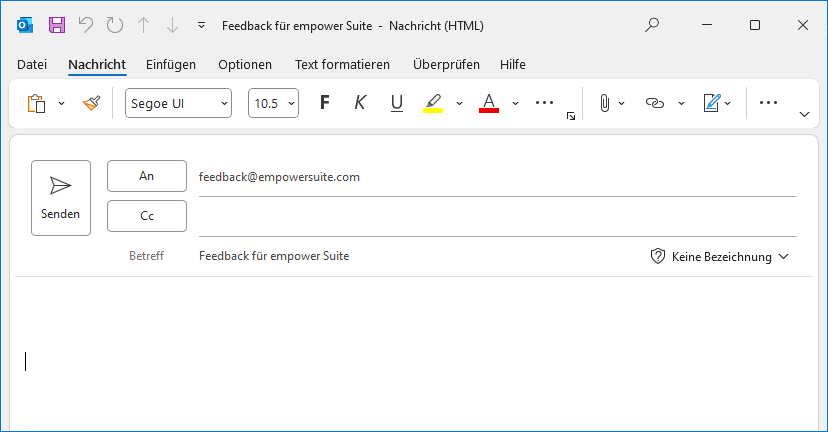 Feedback-E-Mail