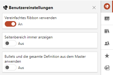 Benutzereinstellungen