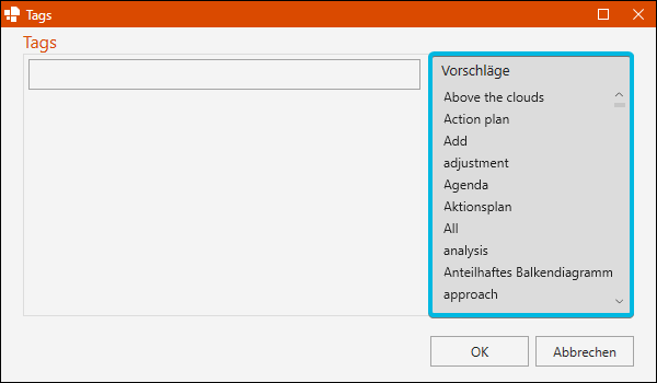 Tag-Liste