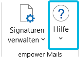 Button Hilfe in Outlook