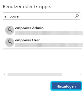 Benutzer hinzufügen