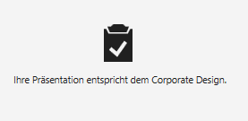 Corporate Design Check abgeschlossen