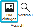 Button Bild einfügen in der Bibliothek