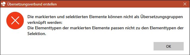 Ungültige Elementauswahl