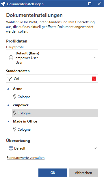 Nach Standorten suchen