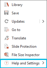 Option Help and Settings