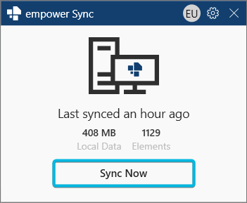 Button Sync Now