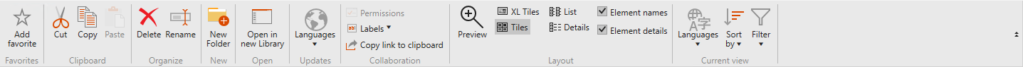 Expanded Navigation Bar