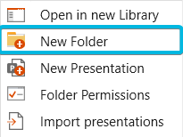 Option New Folder in Context Menu