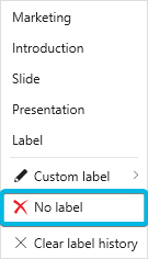 Option No Label