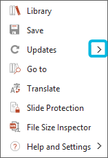 Arrow Symbol for Option Updates
