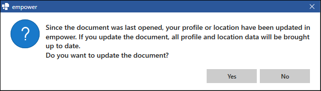 Changed Profile Data