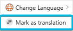 Option Mark as translation