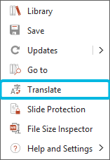 Option Translate