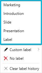 Label History