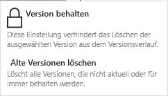 Drop-Down-Menü für den Button Erweitert für nicht gesperrte Version